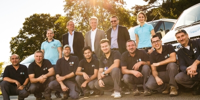 Teamfoto unserer Tochterfirma Rech Mechatronik GmbH